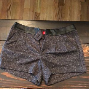 Black with white speckled shorts